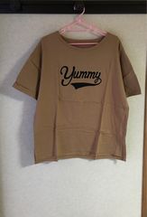 ★ベルメゾン/ドロップショルダープリントTシャツ【yummy】★