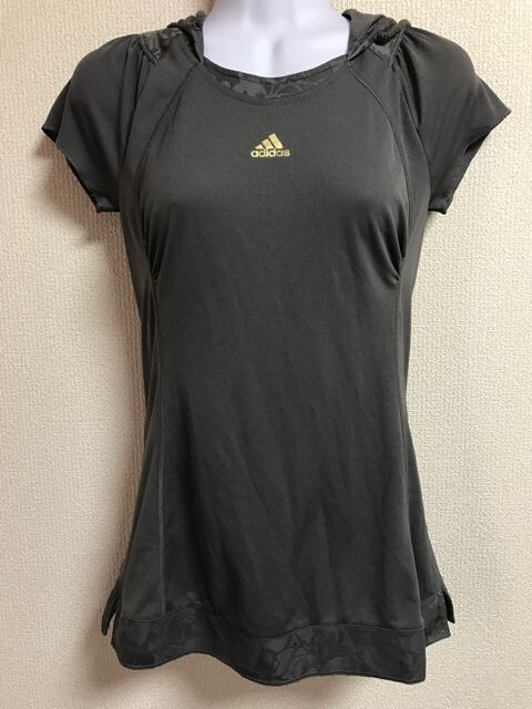 Adidas Climalite グレー 裾メッシュ調トップス ｓ 新品 中古のオークション モバオク